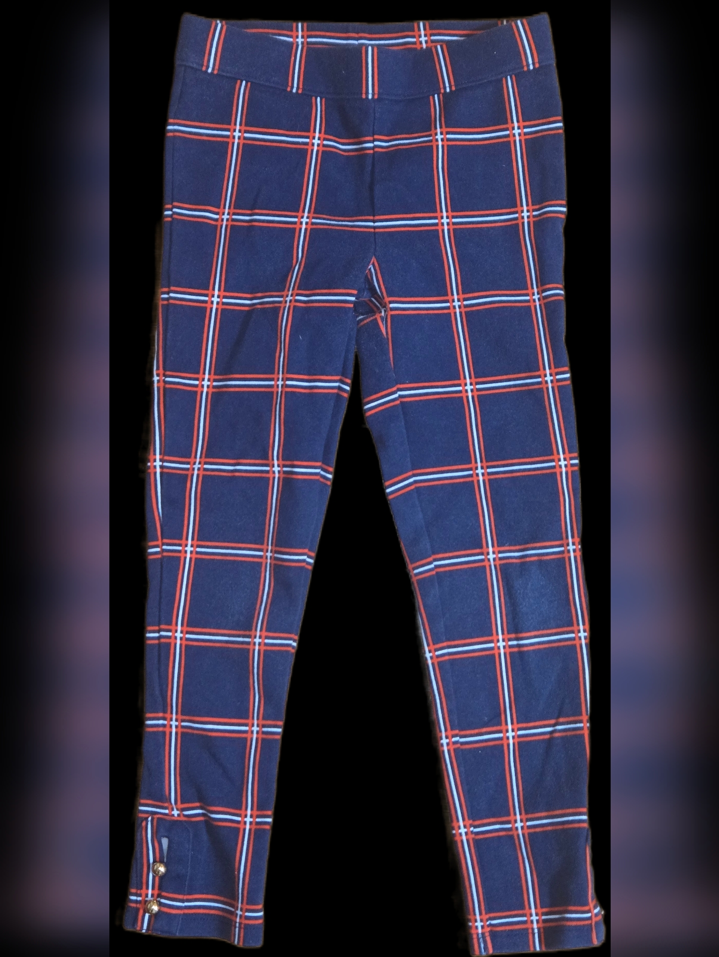 Size 6 Janie And Jack Merchant Marine Plaid Plaid Ponte Pants